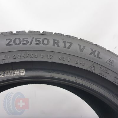 4. Opony 205/50 R17 2x CONTINENTAL 93V XL WinterContact TS870p Zimowe 2023 7,2-7,5mm