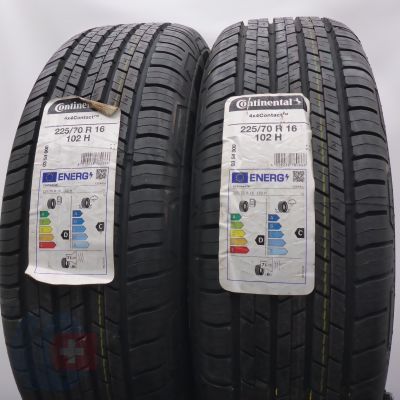 4. Opony 225/70 R16 4x CONTINENTAL 102H 4x4 Contact M+S Letnie 2022 