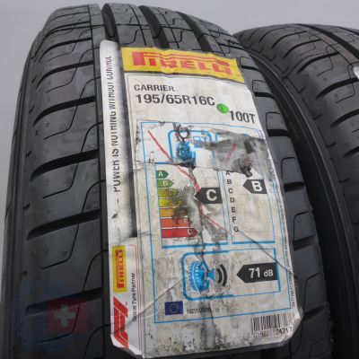 2. Opony 195/65 R16C 4x PIRELLI 100/98T Carrier Letnie 2020 Jak Nowe Nieużywane
