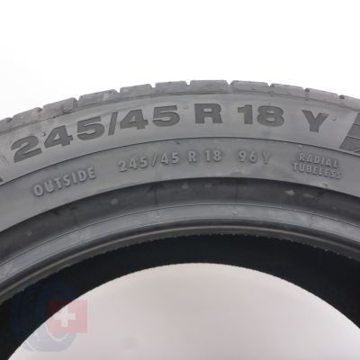 8. Opony 245/45 R18 4x CONTINENTAL 96Y ContiSportContact 5 A0 Letnie 2022 Nieużywane