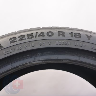 2. Opona 225/40 R18 1x CONTINENTAL 92Y XL ContiSportContact5 Letnia 2015 6mm