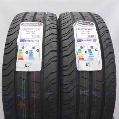 Opony 225/65 R16C 2x CONTINENTAL 112/110R ContiVanContact 200 Letnie 2022 