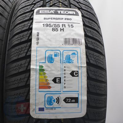 3. Opony 195/55 R15 4x ESA TECAR 85H SuperGrip Pro Zimowe 2019 