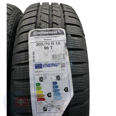 3. Opony 205/70 R15 2x CONTINENTAL 96T CrossContact Winter Zimowe 2022 Jak Nowe
