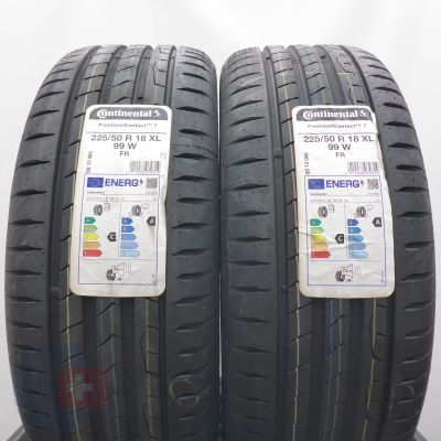 Opony 225/50 R18 2x CONTINENTAL 99W XL PremiumContact 7 Letnie 2023