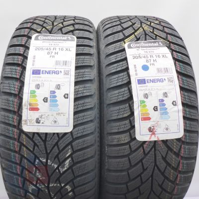 3. Opony 205/45 R16 4x CONTINENTAL 87H XL WinterContact TS 870 Zimowe 2022/23 