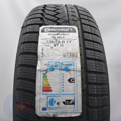 2. Opona 225/55 R17 1x CONTINENTAL 97H WinterContact Ts850P Zimowa 2019 Nieużywana 