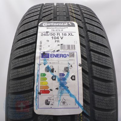 Opona 245/50 R18 1x CONTINENTAL 104V XL WinterContact TS 870 P Zimowa 2023 