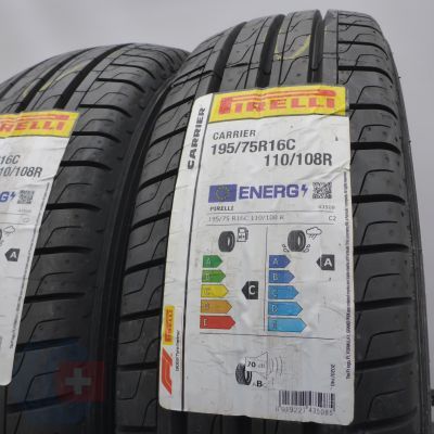 2. Opony 195/75 R16C 2x PIRELLI 110/108R Carrier Letnie 2023 Nieużywane
