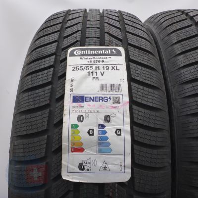 3. Opony 255/55 R19 4x CONTINENTAL 111V XL WinterContact TS870P Zimowe 2022 Nieużywane