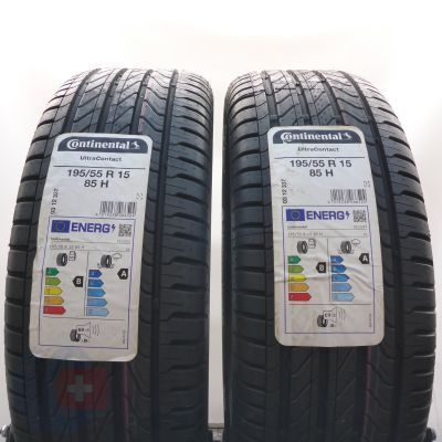 Opony 195/55 R15 2x CONTINENTAL 85H UltraContact Letnie 2022 