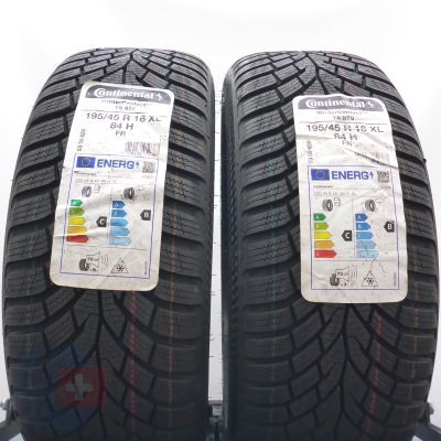 3. Opony 195/45 R16 4x CONTINENTAL 84H XL WinterContact TS 870 Zimowe 2022