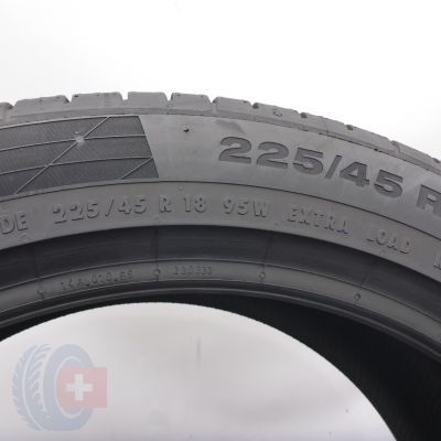 2. Opona 225/45 R18 1x CONTINENTAL 95W XL ContiSportContact 5 Seal Letnia 2022 Nieużywana