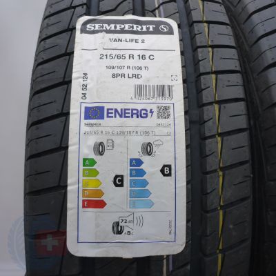 2. Opony 215/65 R16C 4x SEMPERIT 109/107R Van-Life2 Letnie 2023 Nieużywane 