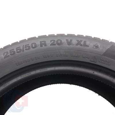 4. Opony 255/50 R20 2x CONTINENTAL 109V XL WinterContact TS850P Zimowe 2021 7-7,3mm