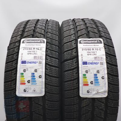 5. Opony 215/65 R15C 4x CONTINENTAL 104/102T VanContact Winter Zimowe 2022 Nieużywane