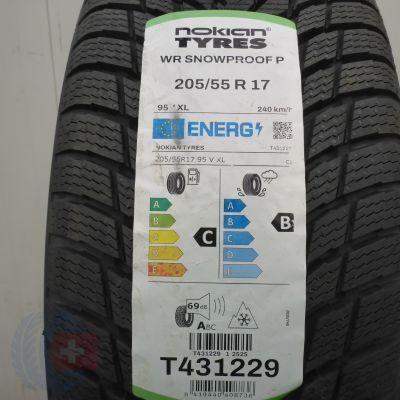 3. Opony 205/55 R17 4x NOKIAN 95V XL WR Snowproof P Zimowe 2026