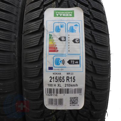 2. 4 x NOKIAN 215/65 R15 100H XL WRD3 Zima 2014 Jak Nowe Nieużywane 