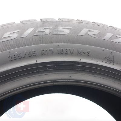 6. Opony 235/55 R17 4x PIRELLI 103V XL Winter Sottozero 3 Zimowe 2021 Nieużywane 
