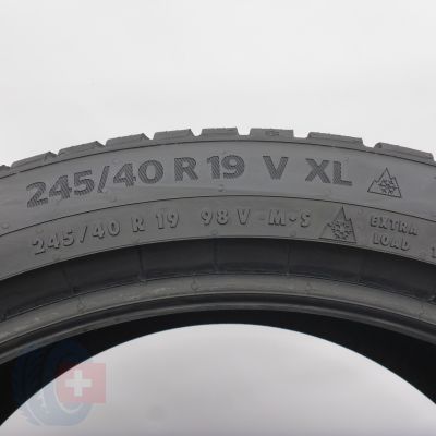 5. Opony 245/40 R19 2x CONTINENTAL 98V XL WinterContact TS870 P Zimowe 2021 6,2mm 