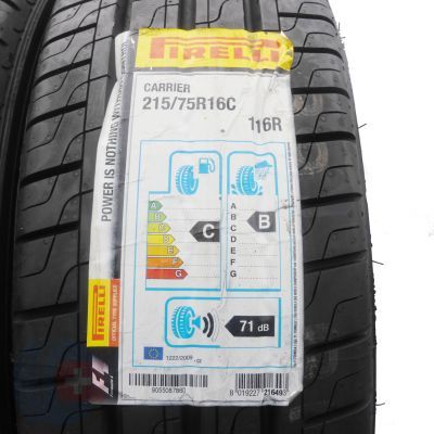 2. Opony 215/75 R16C 4x PIRELLI Carrier 116/114R Letnie 2017/18 Nieużuwane 