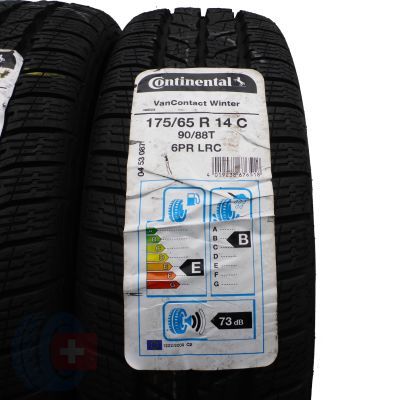 3. Opony 175/65 R14C 4x CONTINENTAL 90/88T VanContact Winter Zimowe 2018 Jak Nowe Nieużywane
