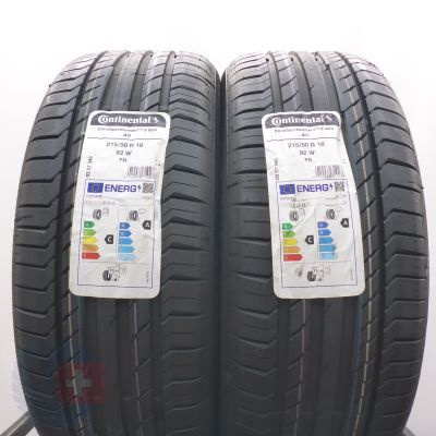 5. Opony 215/50 R18 4x CONTINENTAL 92W ContiSportContact 5 SUV A0 Letnie 2023
