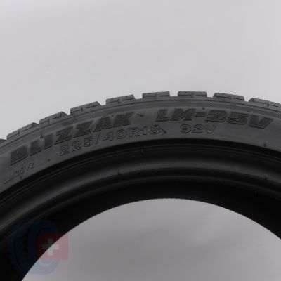 5. Opony 225/40 R18 2x BRIDGESTONE 92V Blizzak LM25 Zimowe 2007/08 8mm
