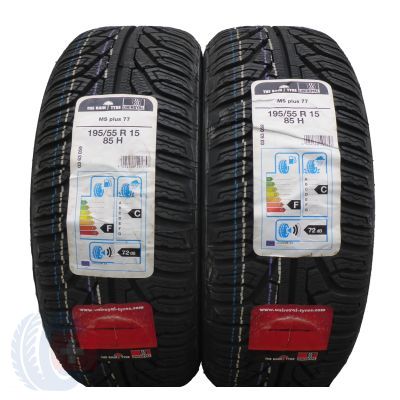 4. 4 x UNIROYAL 195/55 R15 85H MS Plus 77 Zima 2017 JAK NOWE