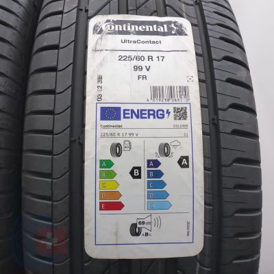 3.  Opony 225/60 R17 4x CONTINENTAL 99V UltraContact Letnie 2023/24