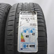 2. Opony 205/40 R18 2x CONTINENTAL 86Y XL PremiumContact 6 Letnie 2021