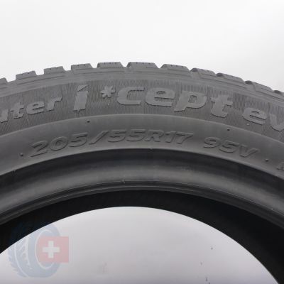 8. Opony 205/55 R17 2x HANKOOK 95V Winter I Cept evo2 W320 Zimowe 2022 7,8mm
