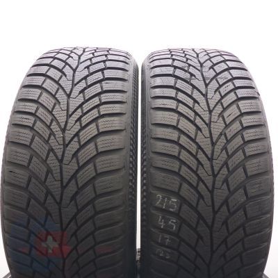 3. Opony 215/45 R17 4x CONTINENTAL 91V XL  WinterContact TS 870 Zimowe 2023 7,8-8,8mm