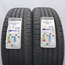 4. Opony 215/65 R17 4x CONTINENTAL 99H EcoContact 6 A0 Letnie 2021 Jak Nowe