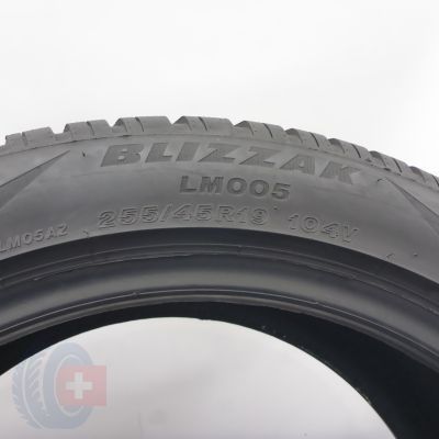7. Opony 255/45 R19 2x BRIDGESTONE 104V XL Blizzak Lm005 Zimowe 2024 6,2mm