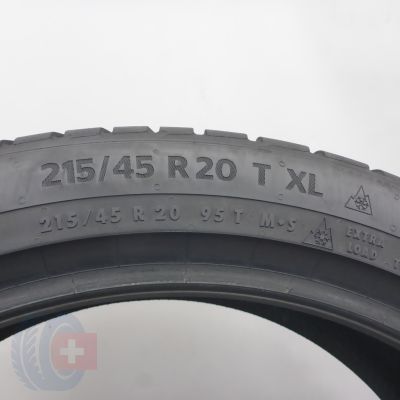 8. Opony 215/45 R20 2x CONTINENTAL 95T XL WinterContact TS 870 P Zimowe 2025 8,5mm