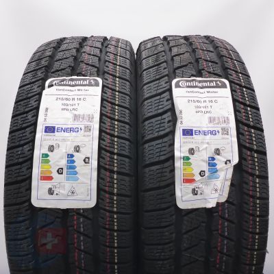 5. Opony 215/60 R16C 4x CONTINENTAL 103/101T VanContact Winter Zimowe 2024 Nieużywane 