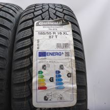 2. Opony 185/55 R16 2x CONTINENTAL 87T XL WinterContact TS860 Zimowe 2022