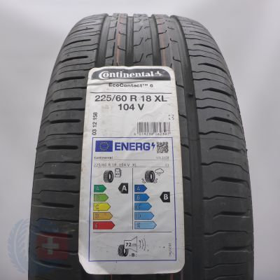 Opona 225/60 R18 1x CONTINENTAL 104V XL  EcoContact 6 Letnia 2021 