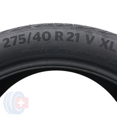 4. Opony 275/40 R21 2x CONTINENTAL 107V XL PremiumContact6 VOL Silent Letnie 2023 6,2mm