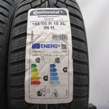 4. Opony 185/55 R15 4x CONTINENTAL 86H XL WinterContast Ts 870 Zimowe 2023