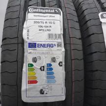 3. Opony 205/70 R15C 4x CONTINENTAL 106/104R VanContact Ultra Letnie 2022, 2024 Nieużywane