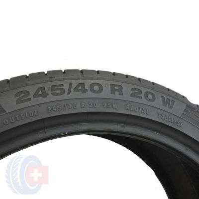 6. 4 x CONTINENTAL 245/40 R20 95W ContiSportContact 5 Lato 5.8-6mm