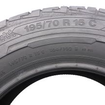 4. Opony 195/70 R15C 2x CONTINENTAL 104/102R ContiVanContact 100 Letnie 2019 Jak Nowe Nieużywane