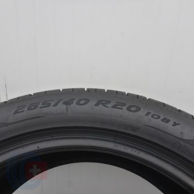 4. Opony 285/40 R20 2x PIRELLI 108Y XL PZero BMW Letnie 2022 6mm