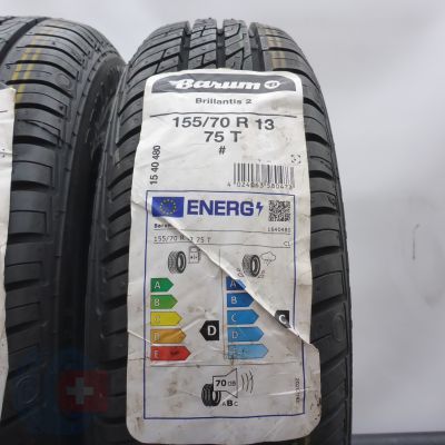 2. Opony 155/70 R13 2x BARUM 75T Brillantis 2 letnie 2023