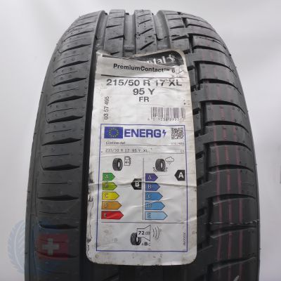 2. Opona 215/50 R17 1x CONTINENTAL 95Y XL PremiumContact 6 Letnia 2021