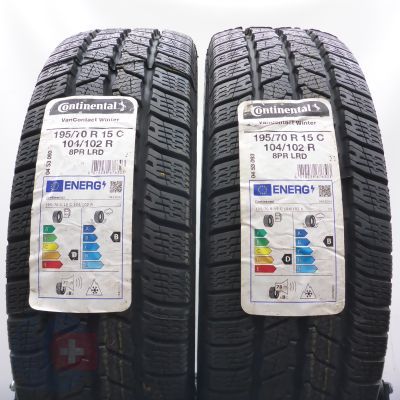 3. Opony 195/70 R15C 4x CONTINENTAL 104/102R VanContact Winter Zimowe 2021/22/23  