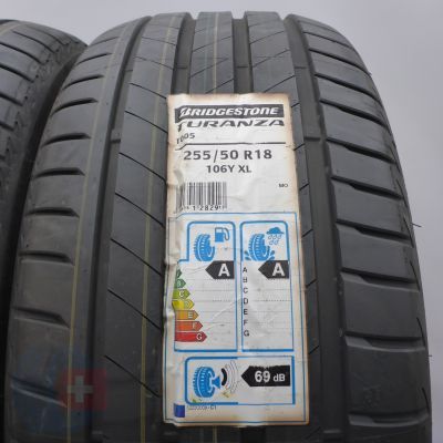2. Opony 255/50 R18 4x BRIDGESTONE 106Y XL MO Turanza T005 Letnie 2020 Nieużywane