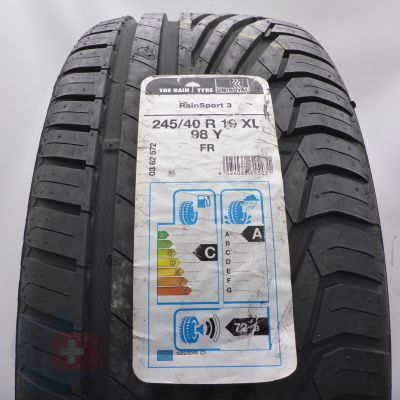Opona 245/40 R19 1x UNIROYAL 98Y XL RainSport3 Letnia 2018 Nieużywana